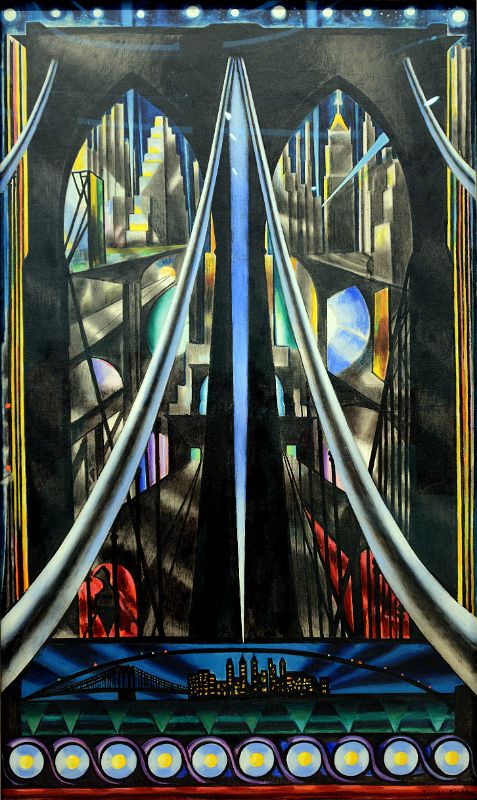 09 The Brooklyn Bridge Variation on an Old Theme - Joseph Stella 1939 Whitney Museum Of American Art New York City